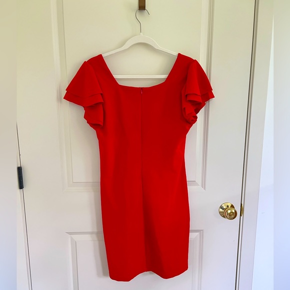 She + Sky Ruffled Dress, Large - Picture 4 of 5